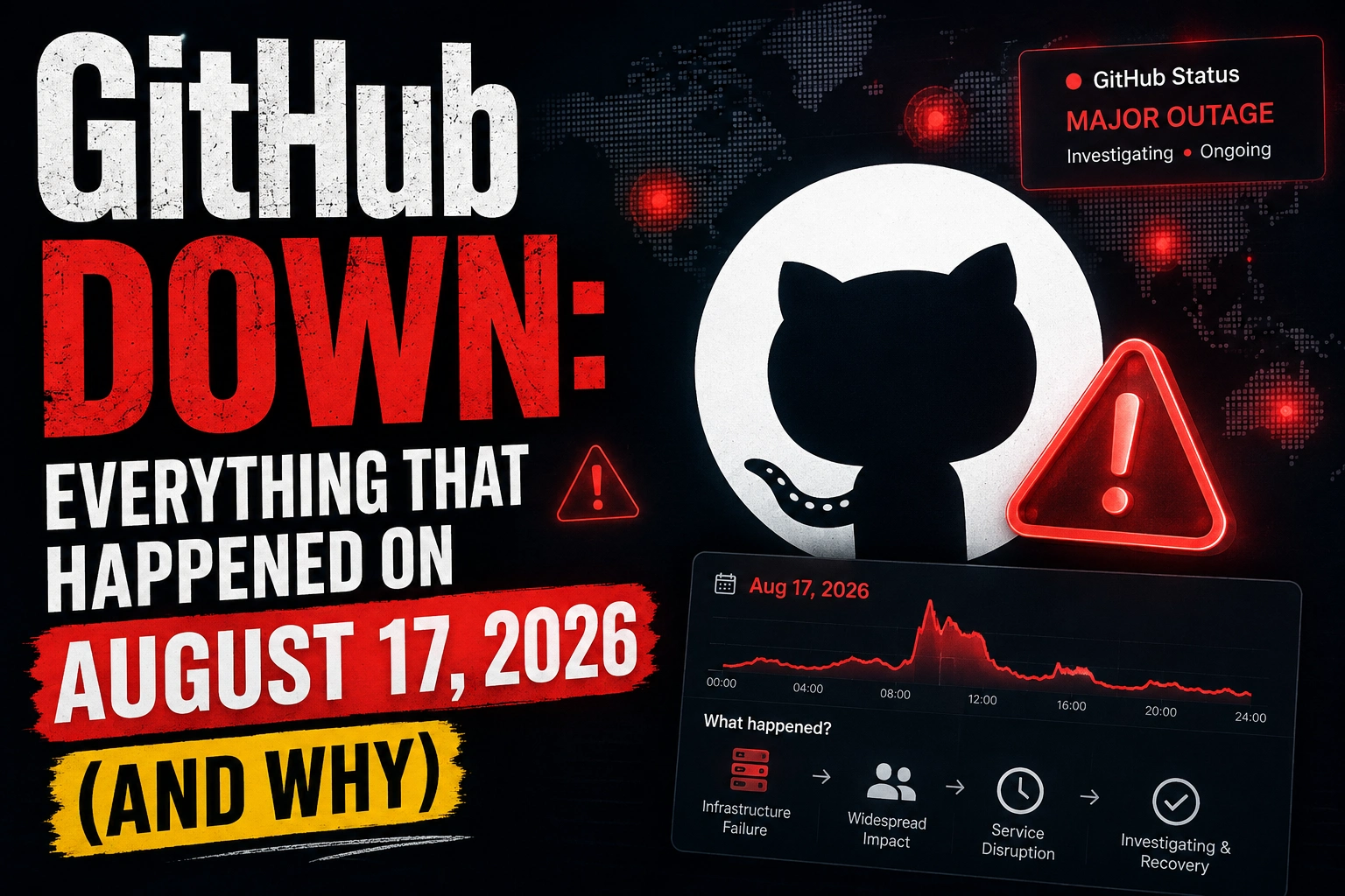 GitHub Down: Everything That Happened on August 17, 2026 (And Why)